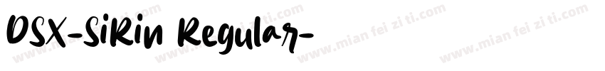 DSX-SiRin Regular字体转换